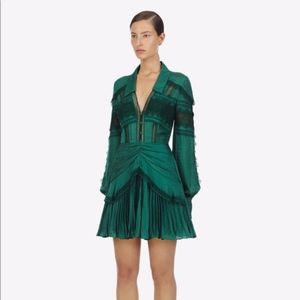 NWT Self Portrait Jacquard Lace Mini Dress